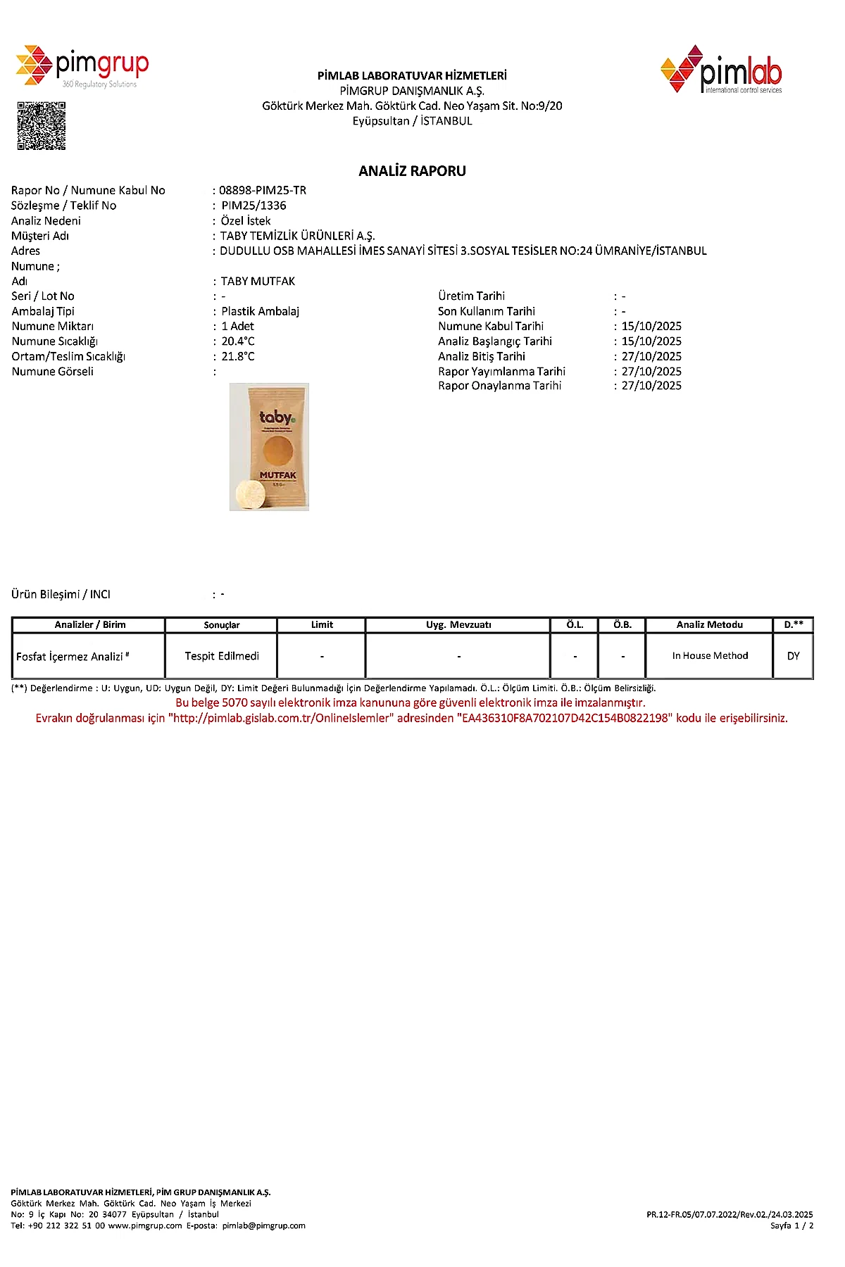 Mutfak-Fosfat - Kapak