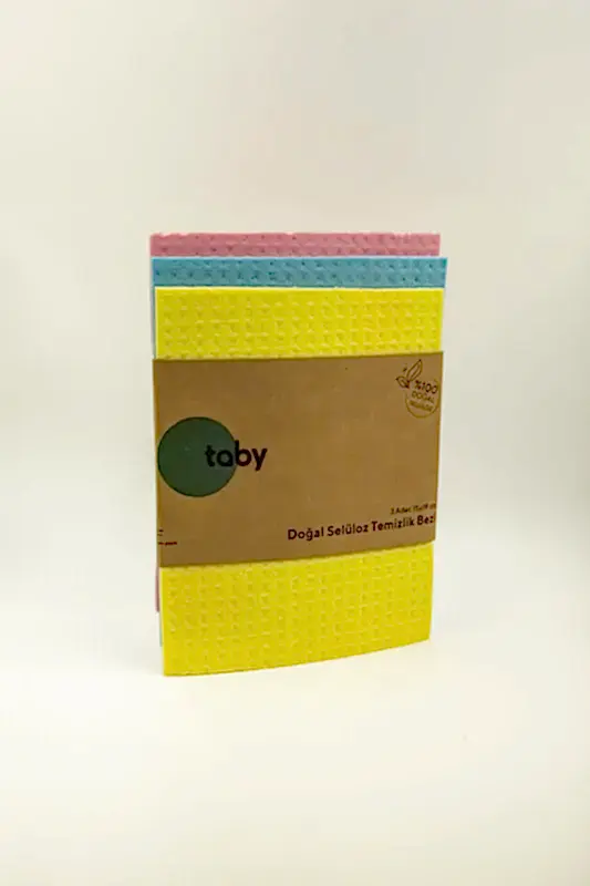 Doğal Selüloz Temizlik Bezi 3'lü